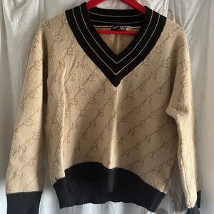 SHEIN Beige V-neck sweater